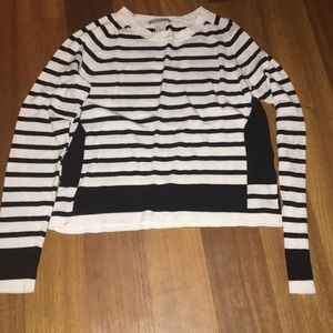 Long sleeve striped top